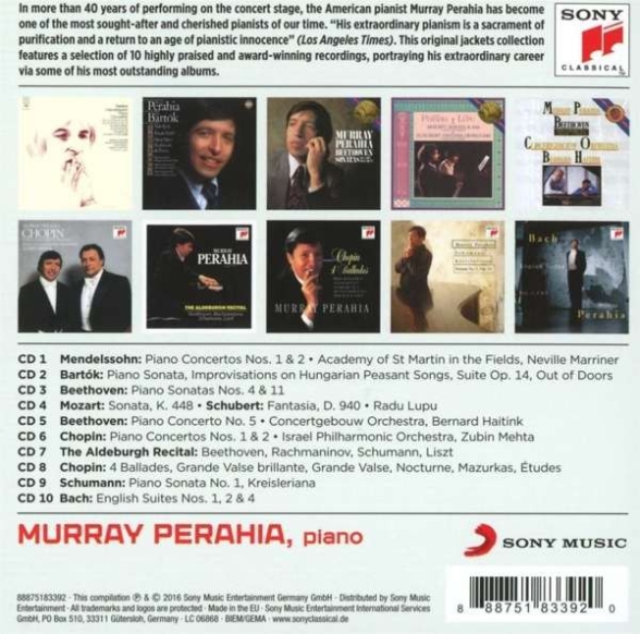 Murray Perahia: The Art of Murray Perahia - CD Foto #2