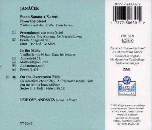 Leif Ove Andsnes: Janacek: Piano Sonata 1.x.1905, In the Mists, On the Overgrown Path - CD Foto #2