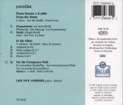 Leif Ove Andsnes: Janacek: Piano Sonata 1.x.1905, In the Mists, On the Overgrown Path - CD Foto #2