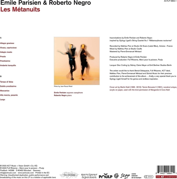 Emile Parisien, Roberto Negro: Les Metanuits - Plak Foto #2