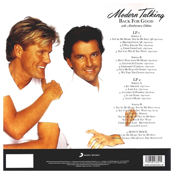 Modern Talking: Back For Good 20th Anniversary Edition - Plak Foto #2