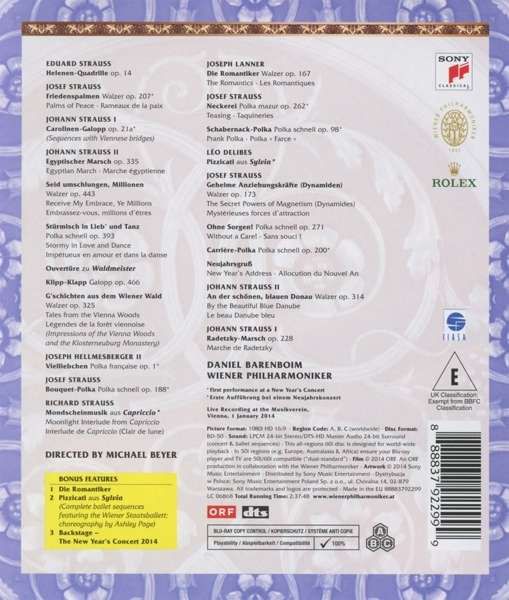 Daniel Barenboim, Wiener Philharmoniker: New Year's Concert 2014 - BluRay Foto #2