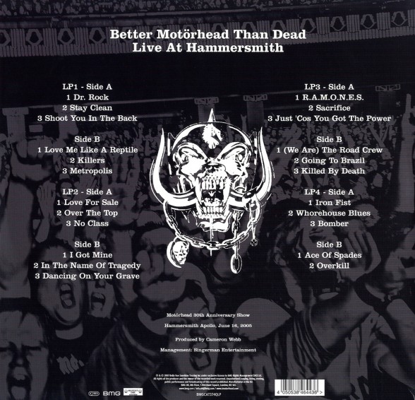 Motörhead: Better Motörhead Than Dead (Live At Hammersmith 2005) - Plak Foto #2