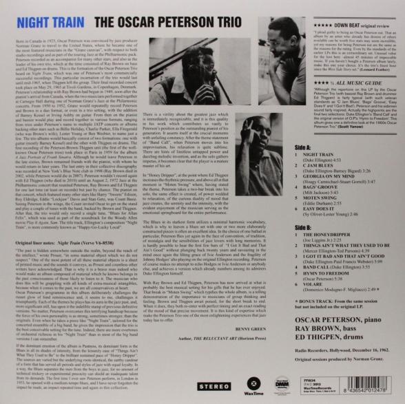 Oscar Peterson: Night Train - Plak Foto #2