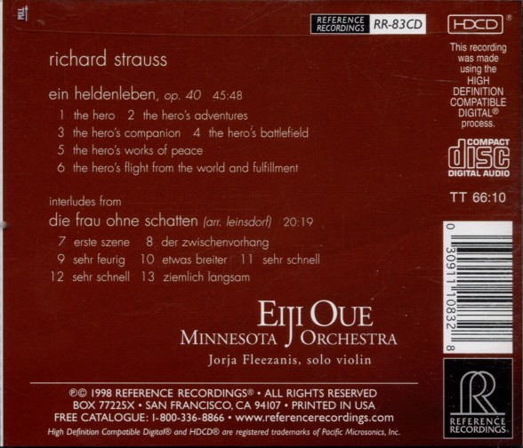 Eiji Oue, Minnesota Orchestra: Strauss: Ein Heldenleben - CD & HDCD Foto #2