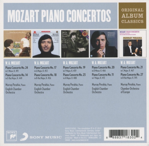 Murray Perahia: Mozart: Piano Concertos - CD Foto #2