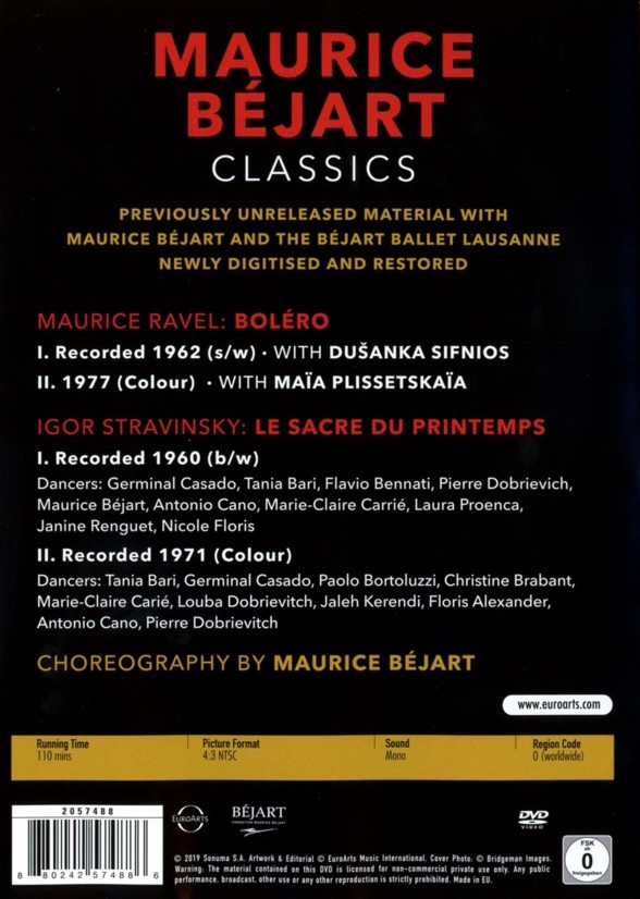 Maurice Béjart: Classics LEAP-IN-TIME EDITION - RITE OF SPRING & BOLERO - DVD Foto #2