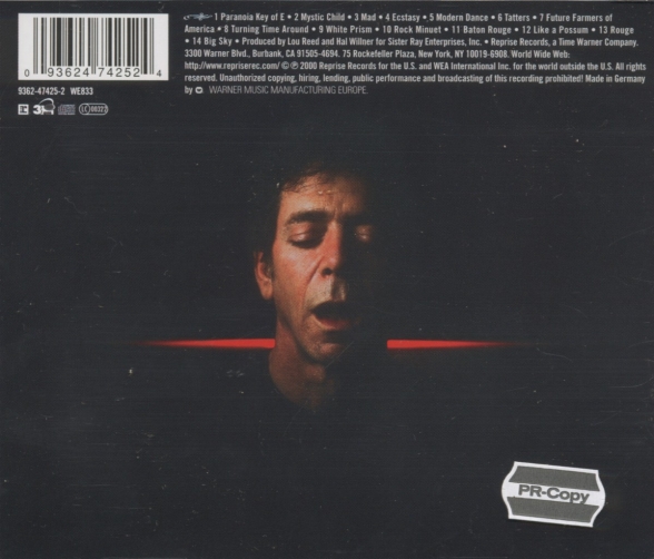 Lou Reed: Ecstasy - CD Foto #2