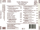 Takako Nishizaki, Jenö Jandó: Violin Miniatures - CD Foto #2