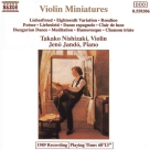 Takako Nishizaki, Jenö Jandó: Violin Miniatures - CD Foto #1