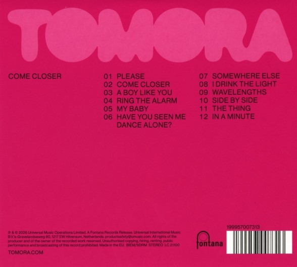 Tomora: Come Closer - CD Foto #2