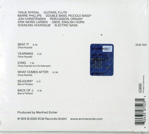 Terje Rypdal: What Comes After - CD Foto #2