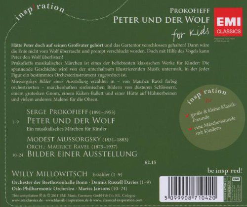 Willy Millowitsch, Orchester Der Beethovenhalle Bonn, Oslo Philharmonic Orchestra, Dennis Russell Davies, Mariss Jansons: Prokofiev: Peter Und Der Wolf - CD Foto #2