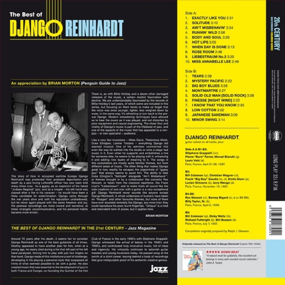 Django Reinhardt: The Best Of Django Reinhardt (Limited Edition) (Solid Orange Virgin-Vinyl) - Plak Foto #2