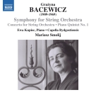 Capella Bydgostiensis, Ewa Kupiec, Mariusz Smolij: Bacewicz: Symphony for String Orchestra, Concerto for String Orchestra & Piano Quintet No. 1 - CD Foto #1