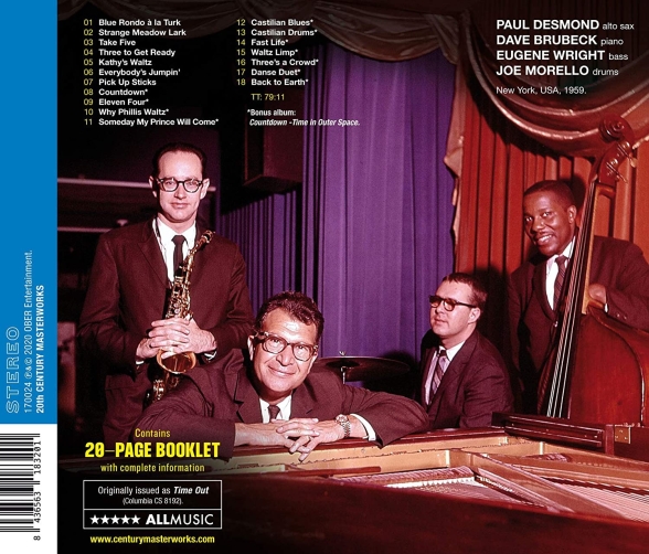 Dave Brubeck: Time Out / Countdown - Time In Outer Space - CD Foto #2