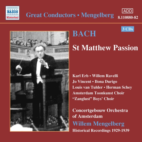 Bach, J.S.: St. Matthew Passion (Mengelberg) (1939) - CD Foto #1