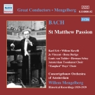 Bach, J.S.: St. Matthew Passion (Mengelberg) (1939) - CD Foto #1
