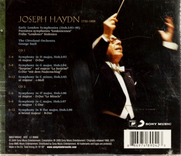 George Szell, The Cleveland Orchestra: Haydn: The Early London Symphonies - CD Foto #2
