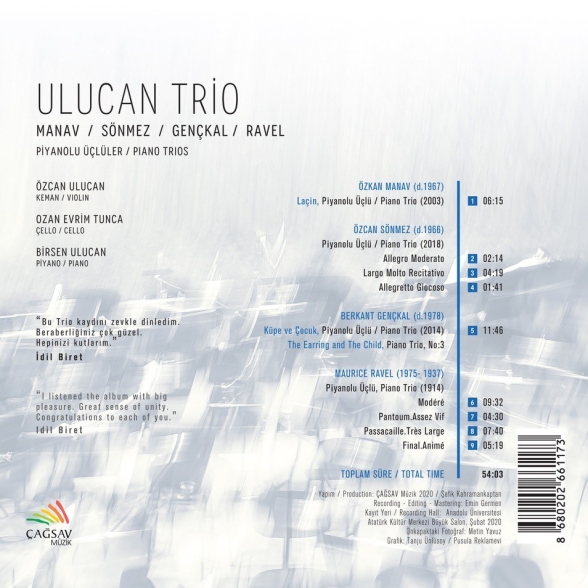 Ulucan Trio: Manav, Sönmez, Gençkal, Ravel: Piyanolu Üçlüler - CD Foto #2