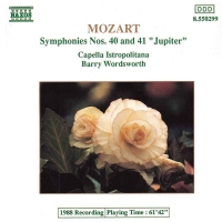Capella Istropolitana, Wolfgang Amadeus Mozart, Barry Wordsworth: Mozart: Symphonies Nos. 40 and 41 - CD