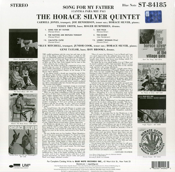 Horace Silver: Song for My Father - Plak Foto #2
