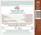 Roman Trekel, Anne Schwanewilms, Marc Molomot, Nathan Berg, Houston Symphony Orchestra, Hans Graf: Berg: Wozzeck - CD Foto #2