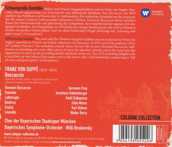 Hermann Prey, Anneliese Rothenberger, Adolf Dallapozza: Suppé: Boccaccio - CD Foto #2