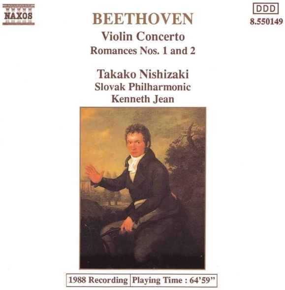 Takako Nishizaki, Slovak Philharmonic, Kenneth Jean: Beethoven: Violin Concerto, Romances 1&2 - CD Foto #1