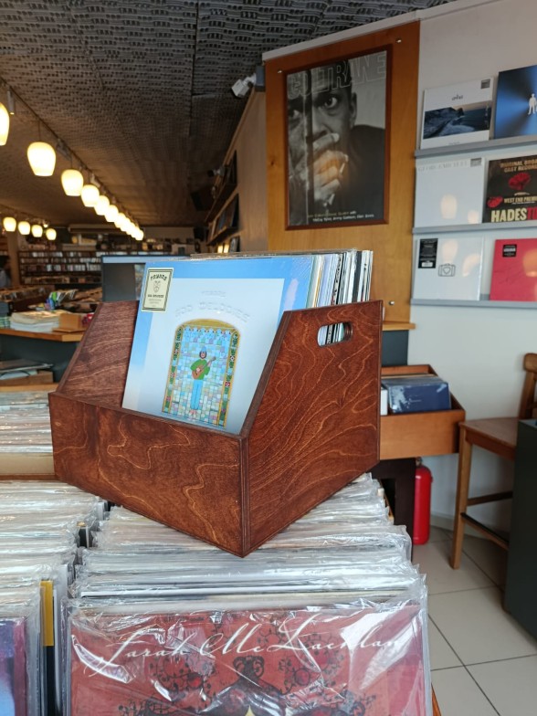 Ahşap Plak Sandığı 12" LP (KOYU CEVİZ) Foto #4