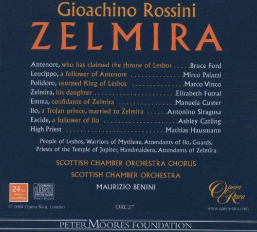 Bruce Ford, Elizabeth Futral, Scottish Chamber Orchestra, Maurizio Benini: Rossini: Zelmira - CD Foto #2