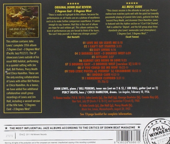 John Lewis, Bill Perkins: 2 Degrees East, 3 Degrees West + 5 Bonus Tracks - CD Foto #2