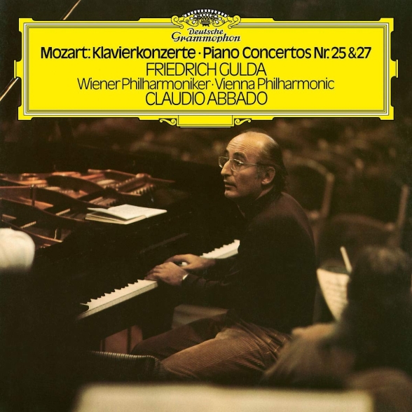 Friedrich Gulda, Claudio Abbado, Wiener Philharmoniker: Mozart: Piano Concertos Nos. 25 & 27 - Plak Foto #1