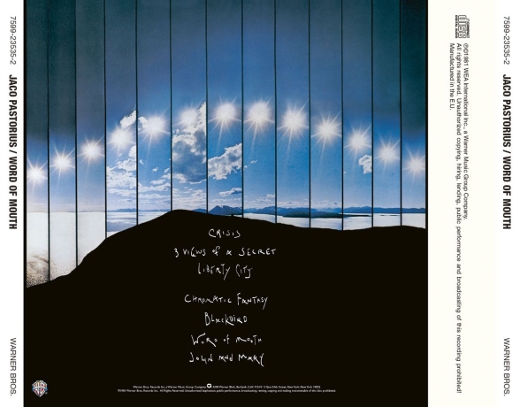 Jaco Pastorius: Word of Mouth - CD Foto #2