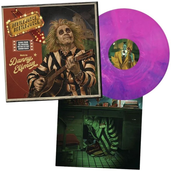Danny Elfman: Beetlejuice Beetlejuice - Score (Limited Deluxe Edition - Pink & Violet Marble Vinyl) - Plak Foto #2