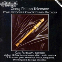 Clas Pehrsson, Drottningholms Barock Orchestra, Dan Laurin: Telemann - Complete Double Concertos with Recorder - CD