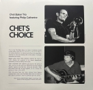 Chet Baker Trio: Chet's Choice - Plak Foto #4