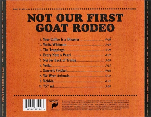 Yo-Yo Ma, Stuart Duncan, Edgar Meyer, Chris Thile: Not Our First Goat Rodeo - CD Foto #2