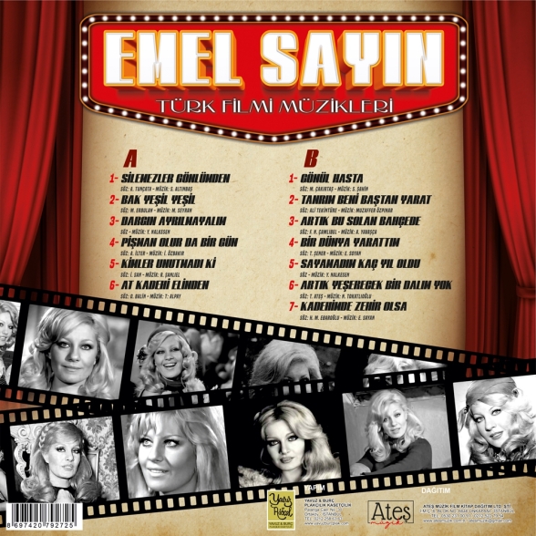 Emel Sayın: Türk Filmi Müzikleri - Plak Foto #2