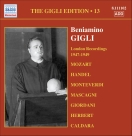 Beniamino Gigli: Gigli, Beniamino: Gigli Edition, Vol. 13: London Recordings (1947-1949) - CD Foto #1