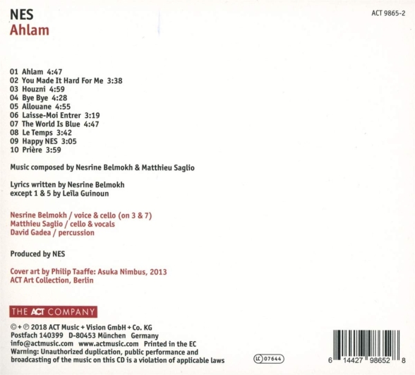 Nes: Ahlam - CD Foto #2
