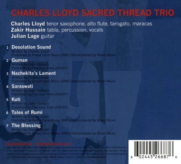 Charles Lloyd: Trios: Sacred Thread - CD Foto #2