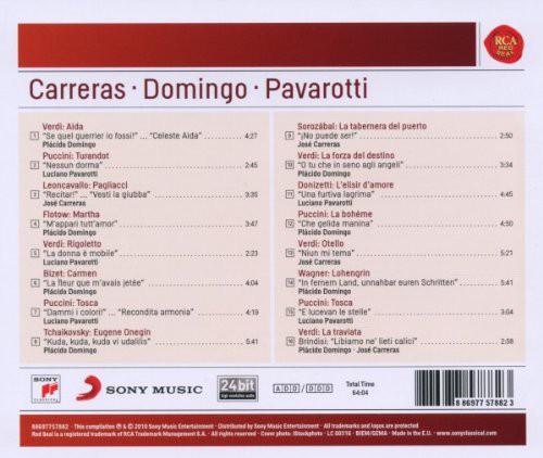 José Carreras, Plácido Domingo, Luciano Pavarotti: Carreras,Domingo,Pavarotti - CD Foto #2