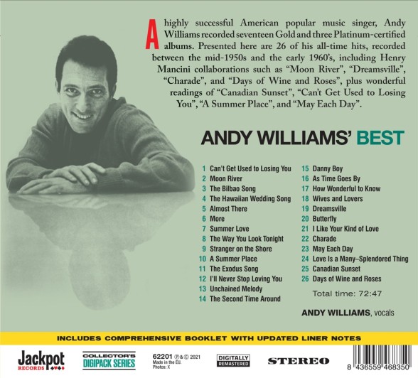 Andy Williams: Andy's Best - CD | Opus3a