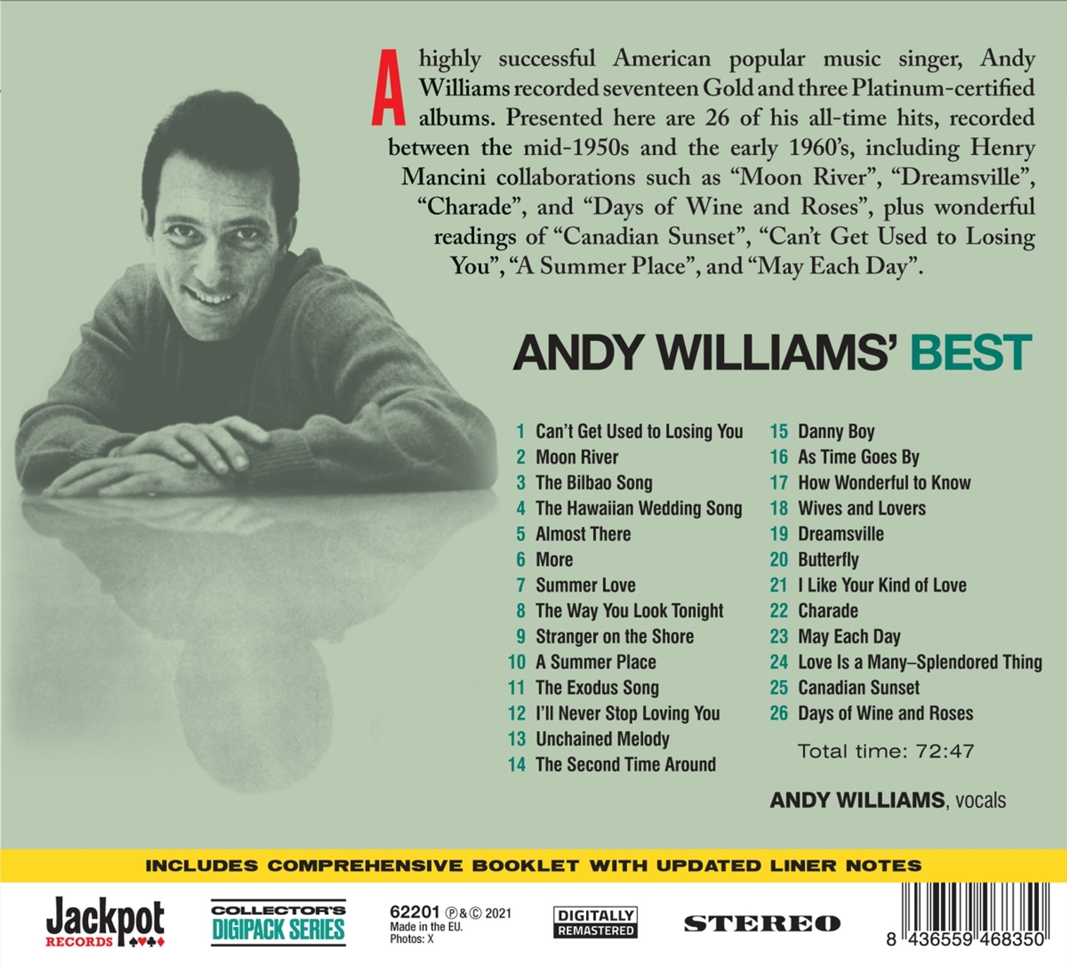 Andy Williams: Andy's Best - CD | Opus3a