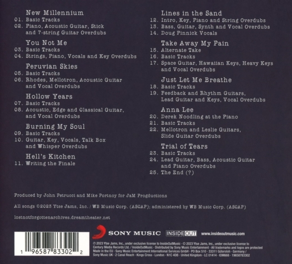 Dream Theater: Lost Not Forgotten Archives: The Making Of Falling Into Infinity - CD Foto #2