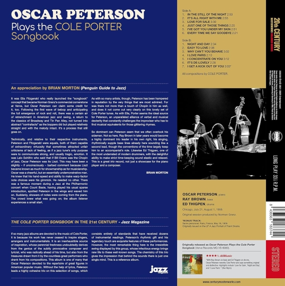 Oscar Peterson: Plays The Cole Porter Songbook (Solid Blue Vinyl) - Plak Foto #2