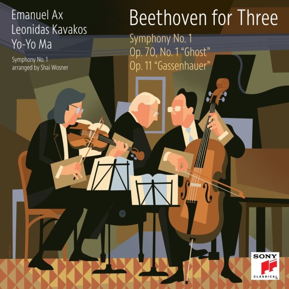 Emanuel Ax, Yo-Yo Ma, Leonidas Kavakos: Beethoven for Three: Symphony No. 1 / Op. 70, No. 1 “Ghost” / Op. 11 “Gassenhauer” - CD Foto #1