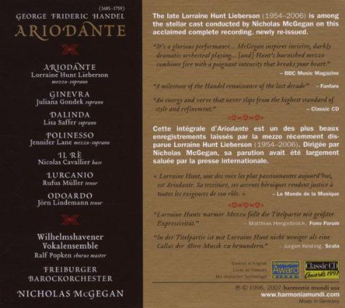 Nicholas McGegan: Handel: Ariodante - CD Foto #2