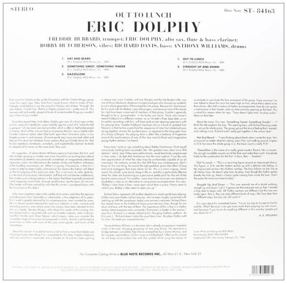 Eric Dolphy: Out To Lunch! - Plak Foto #2